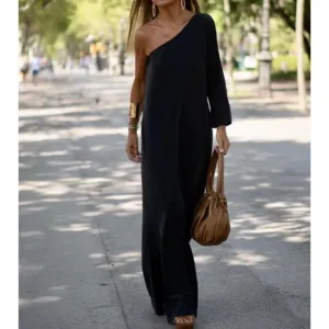 Aiden - Chic Asymmetrical One-Shoulder Dress