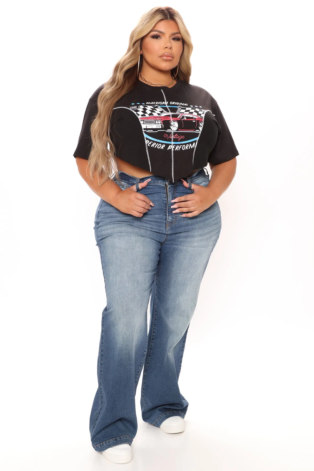 American Muscle Asymmetrical Top - Black