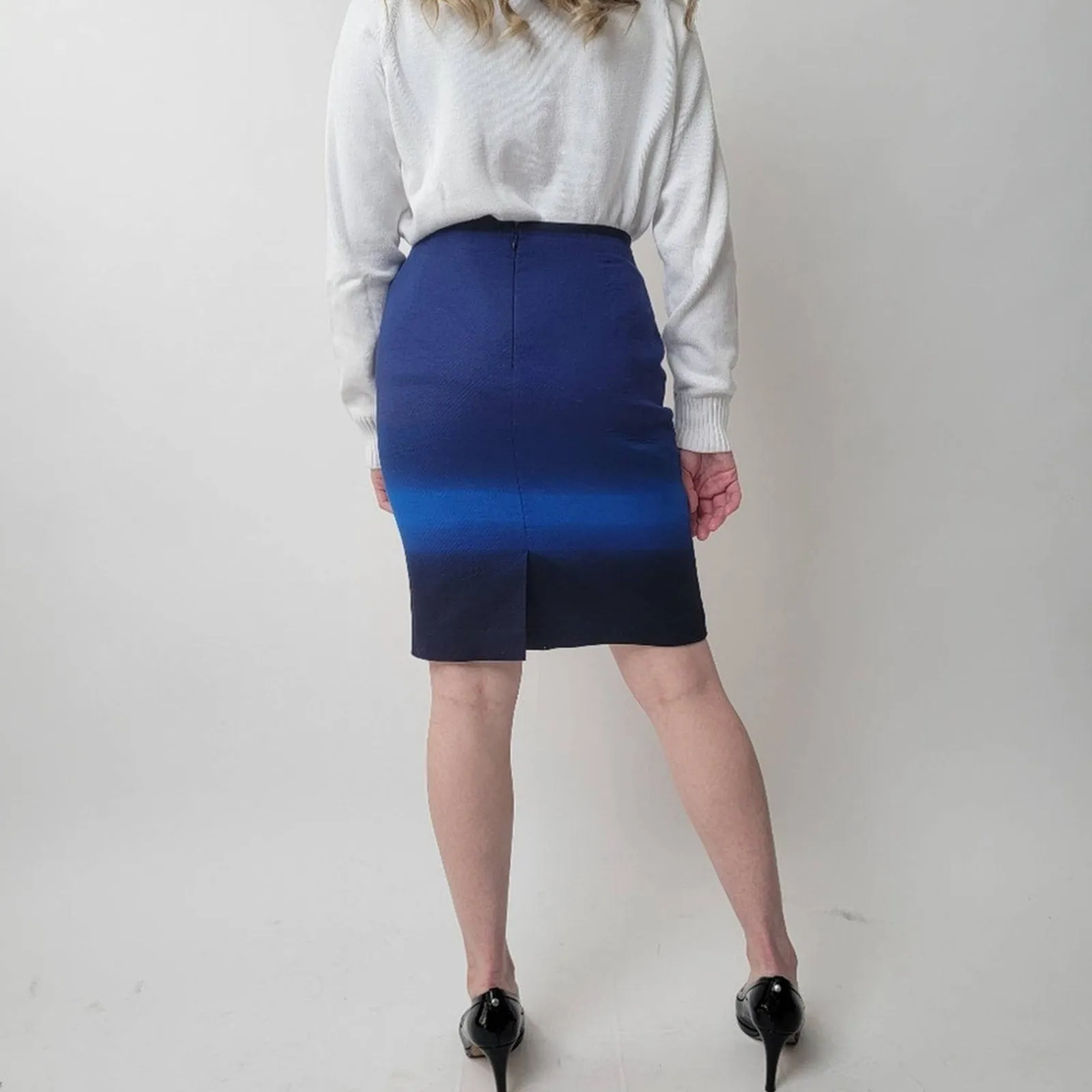 Ann Taylor LOFT Ombre Pencil Skirt - 4P