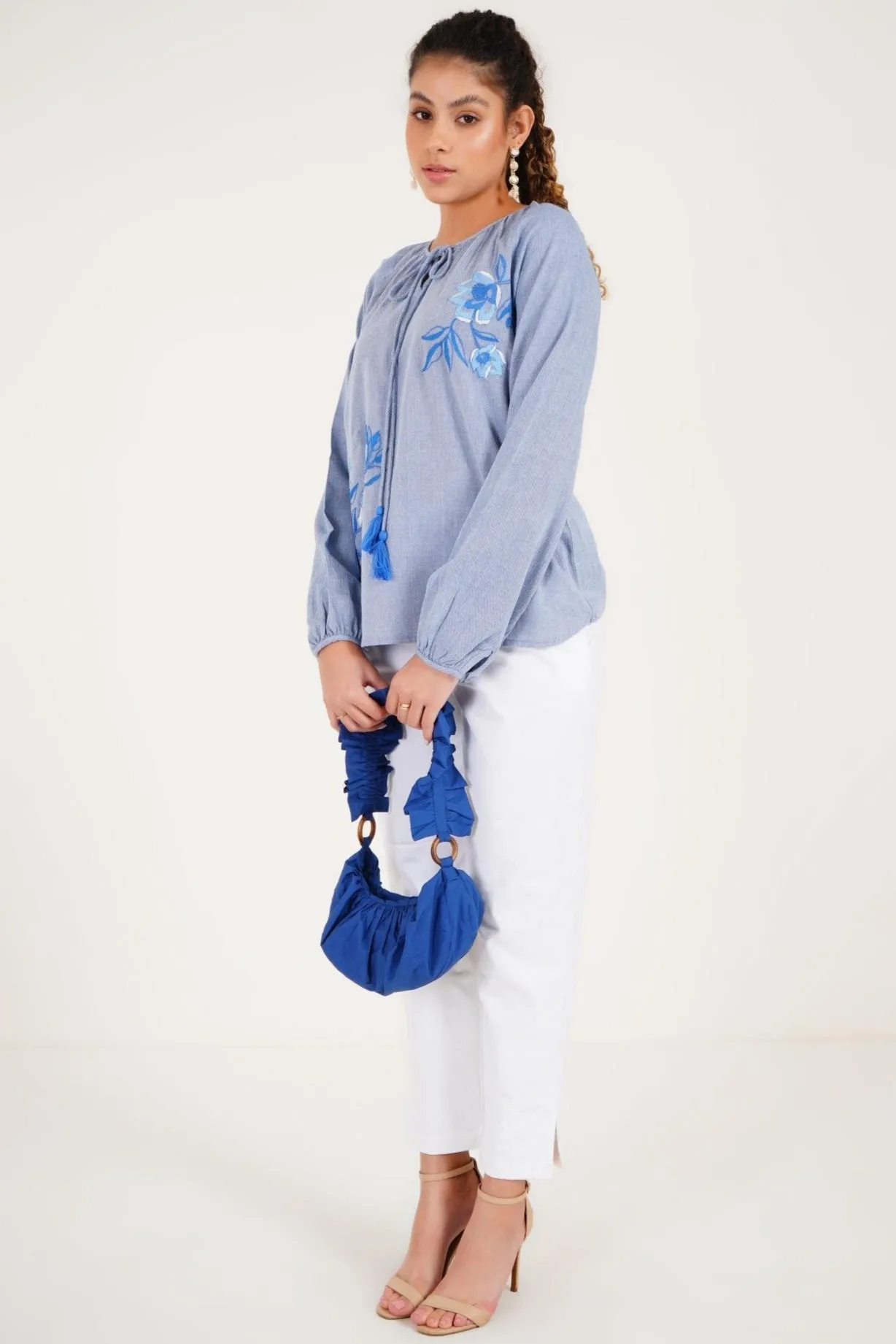 Azalea Peasant Blouse