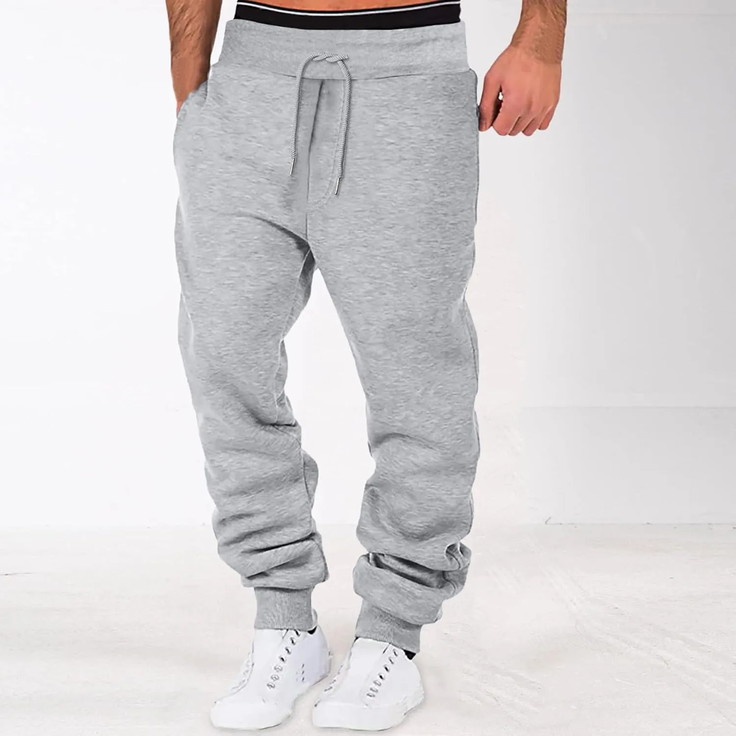 Cargo Pants for Men Joggers Sweatpants for Men Casual Long Trousers Light Jogger Pants Men's Club Sweatpants Stretch
