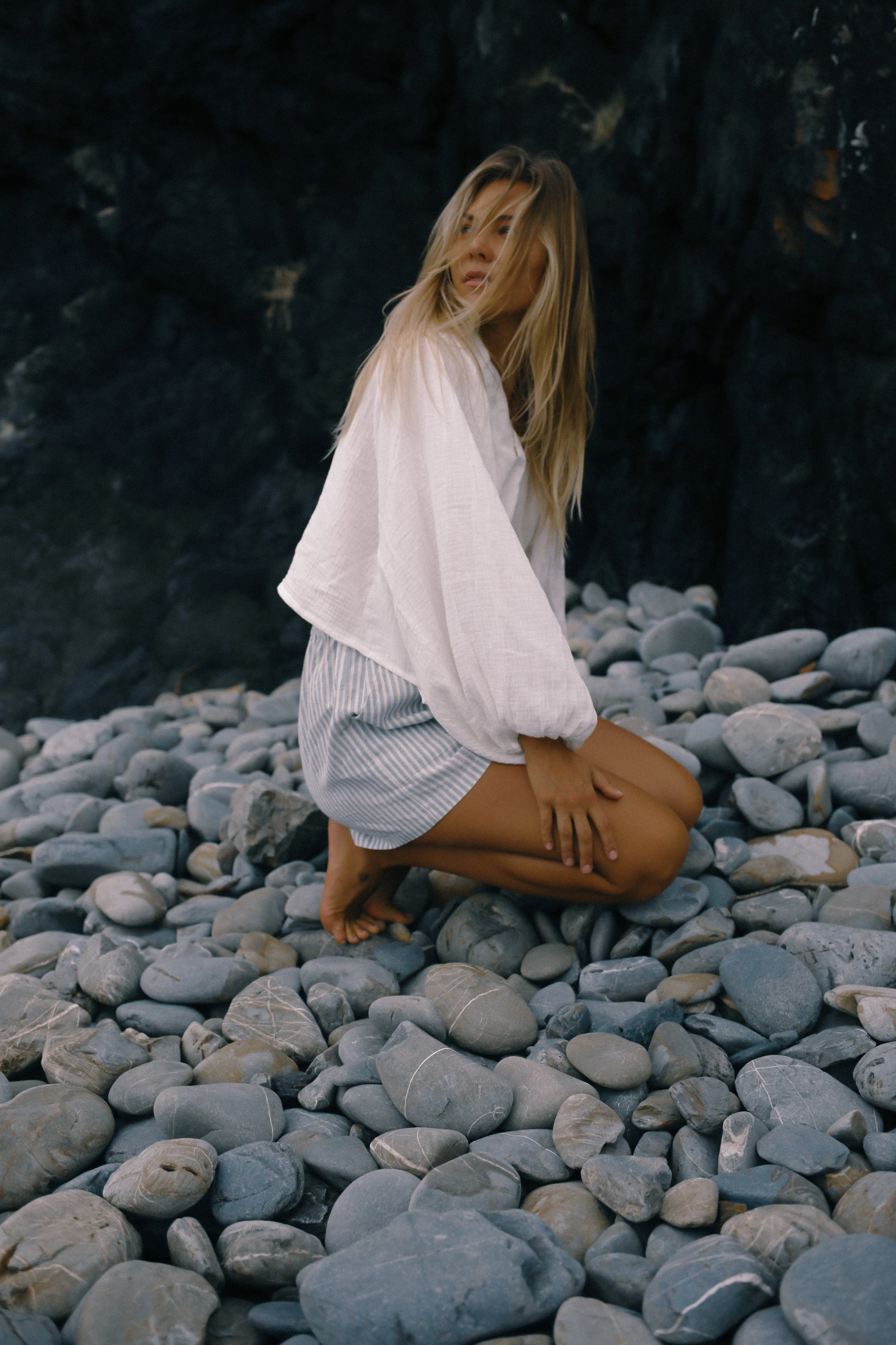 Ella Wrap Top White