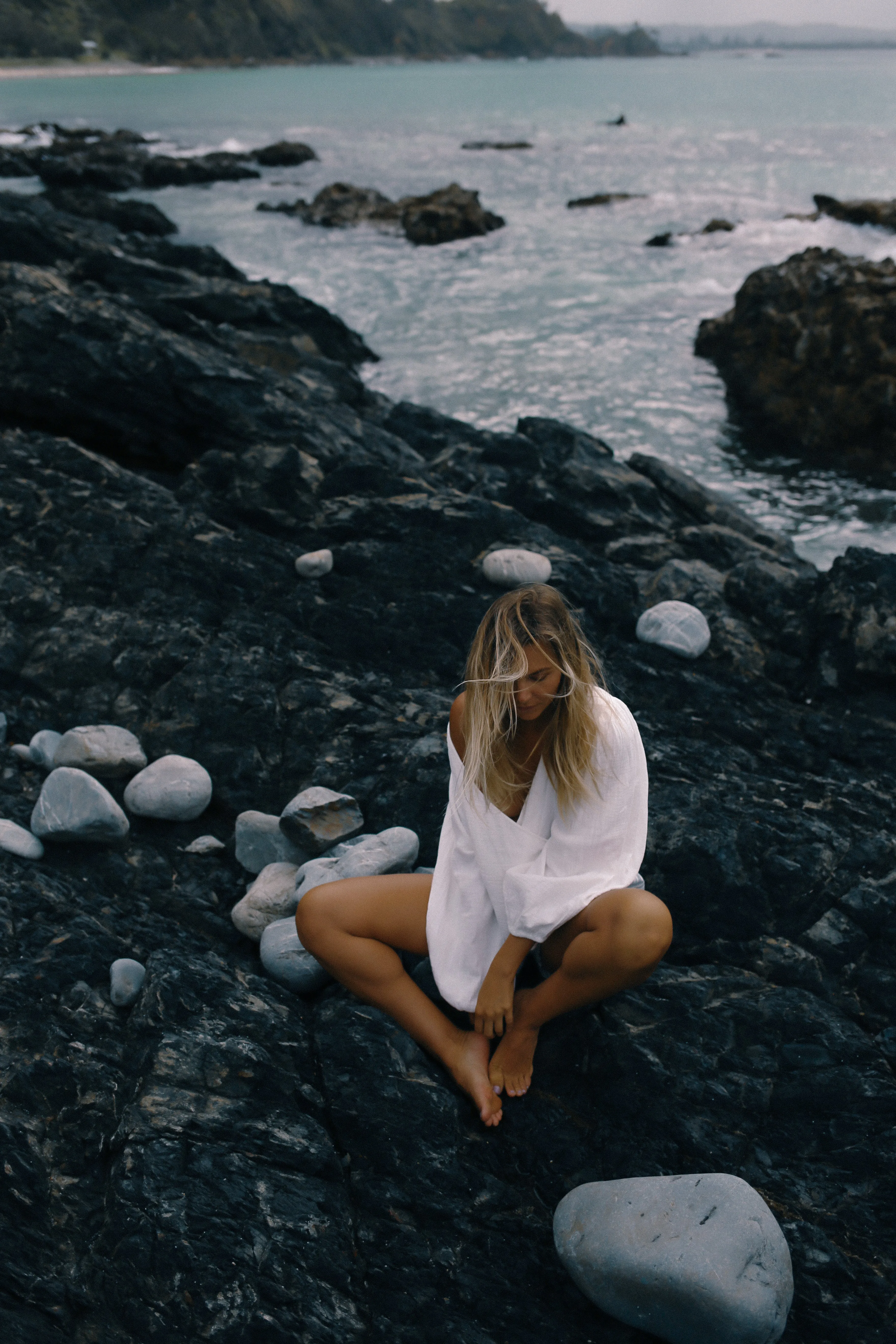 Ella Wrap Top White