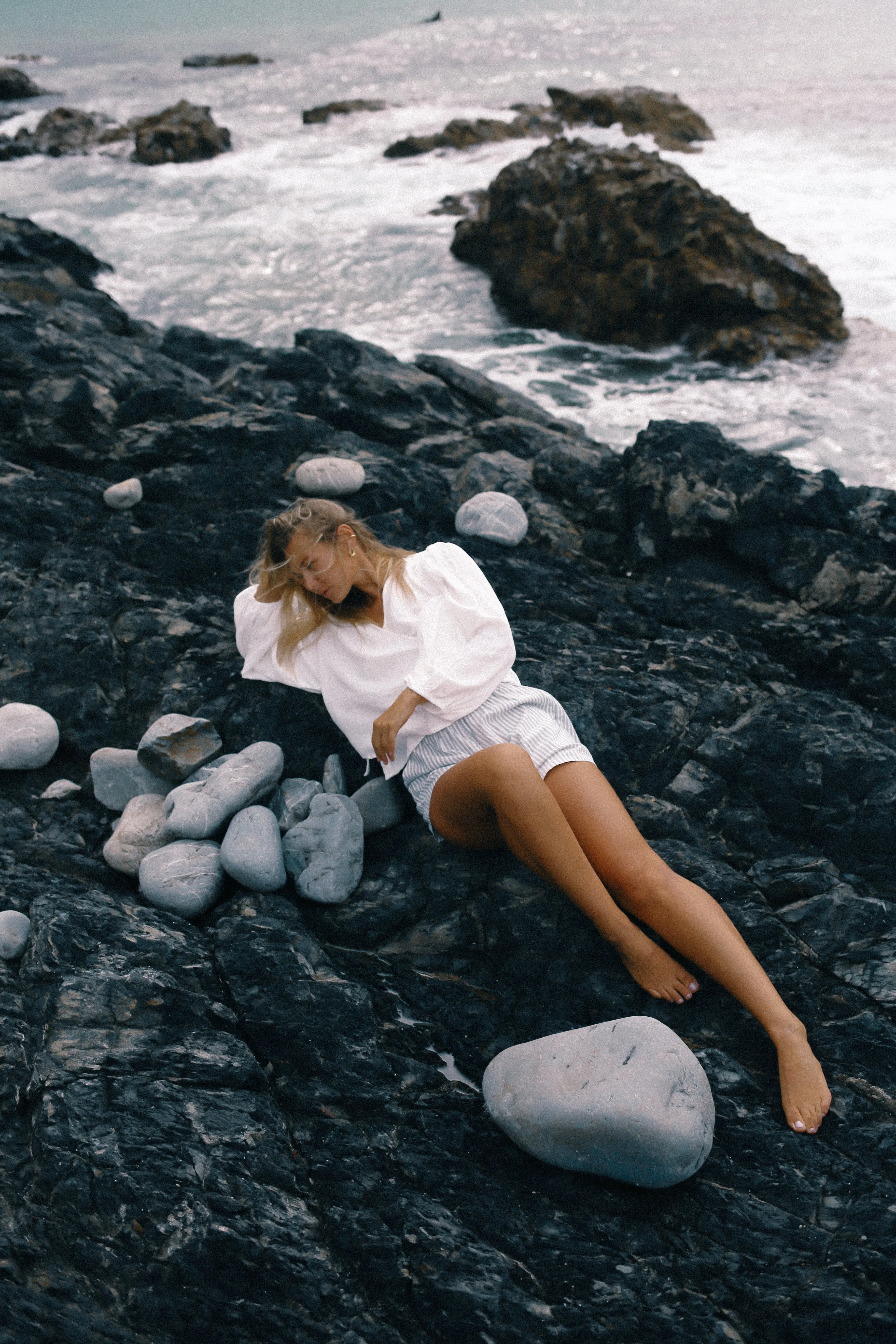 Ella Wrap Top White