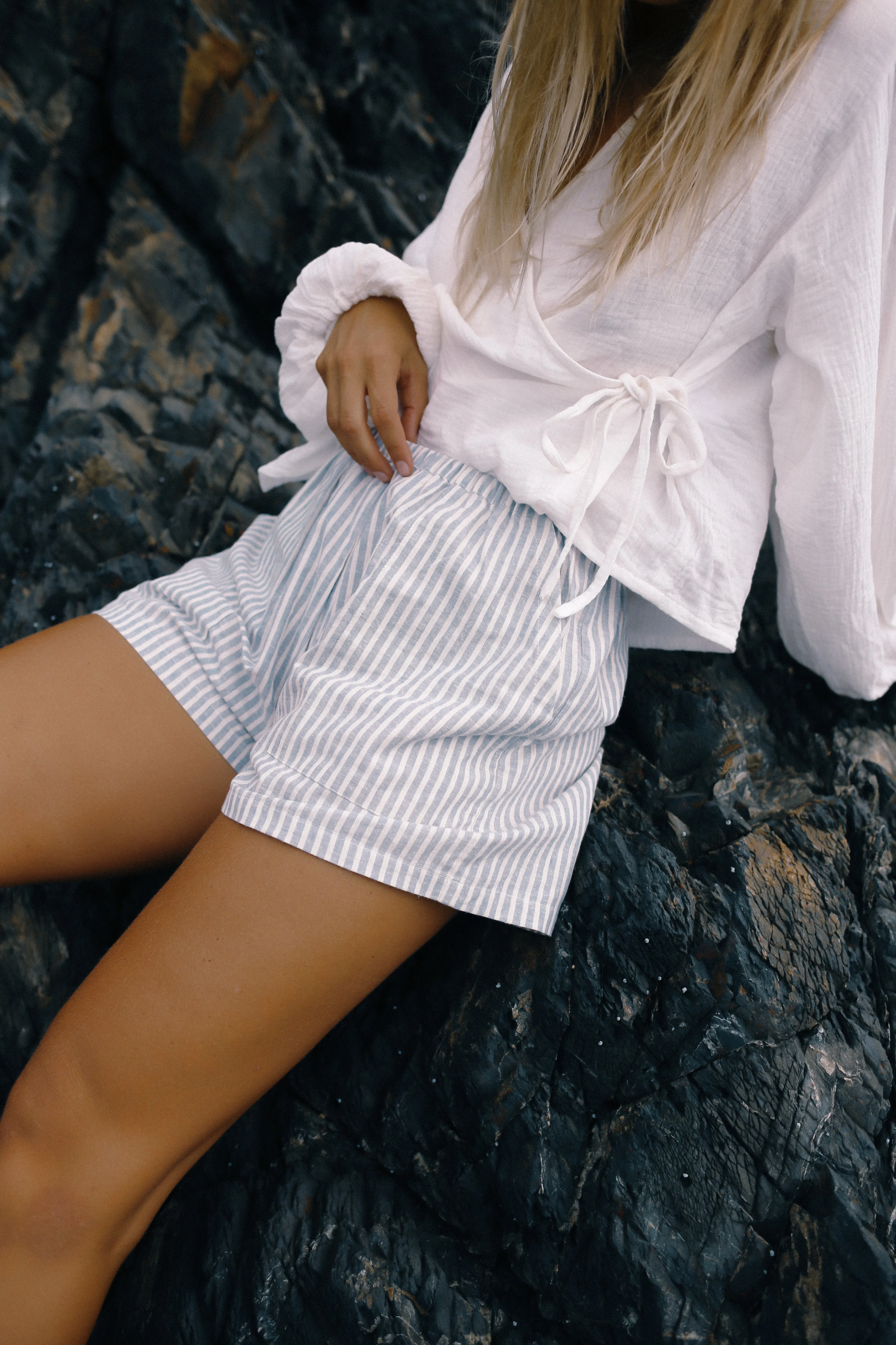 Ella Wrap Top White