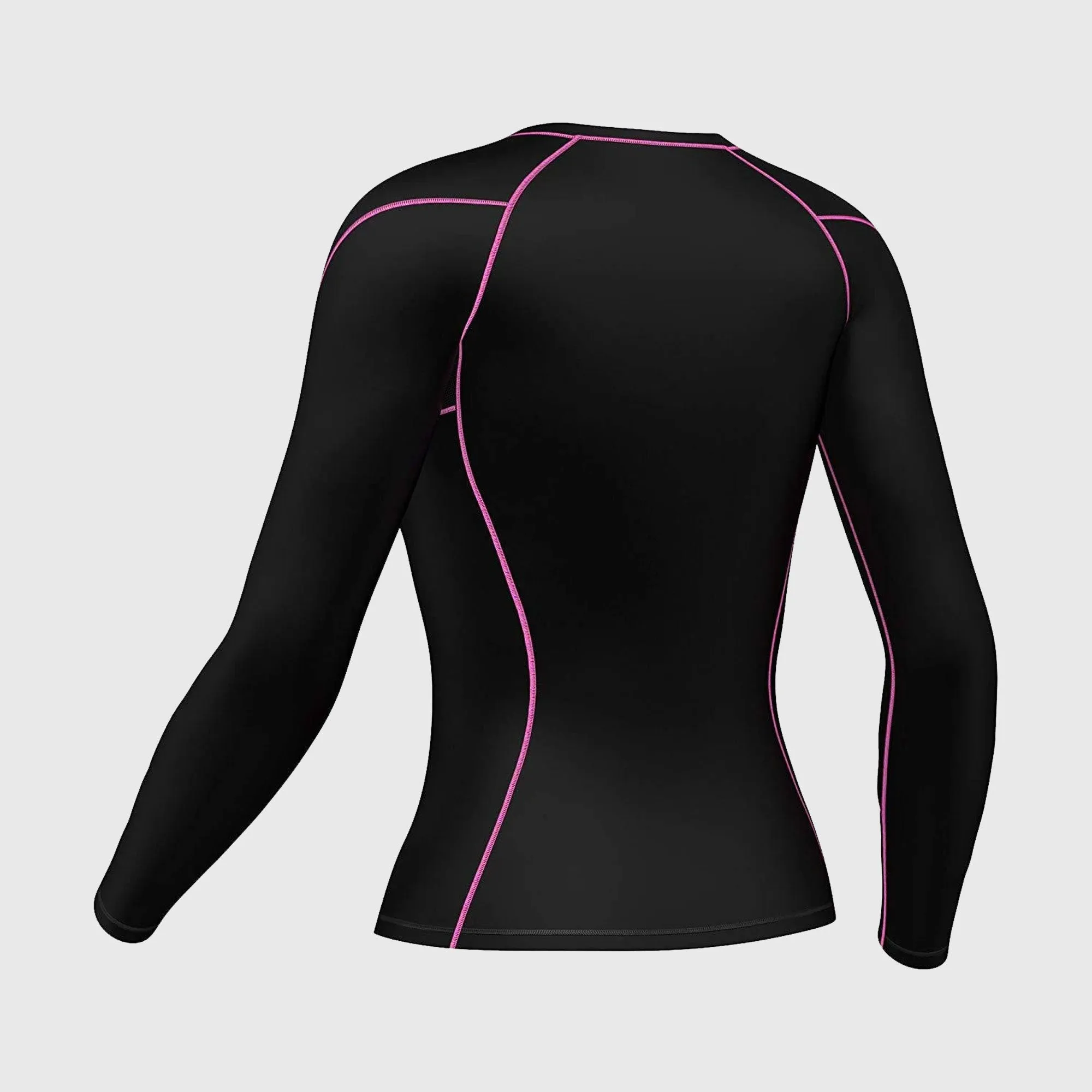 Fdx Monarch Pink Women's Base Layer Long Sleeve Compression Top