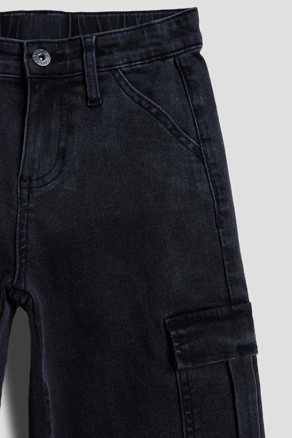 Girls Wide Leg Skater Cargo Jeans