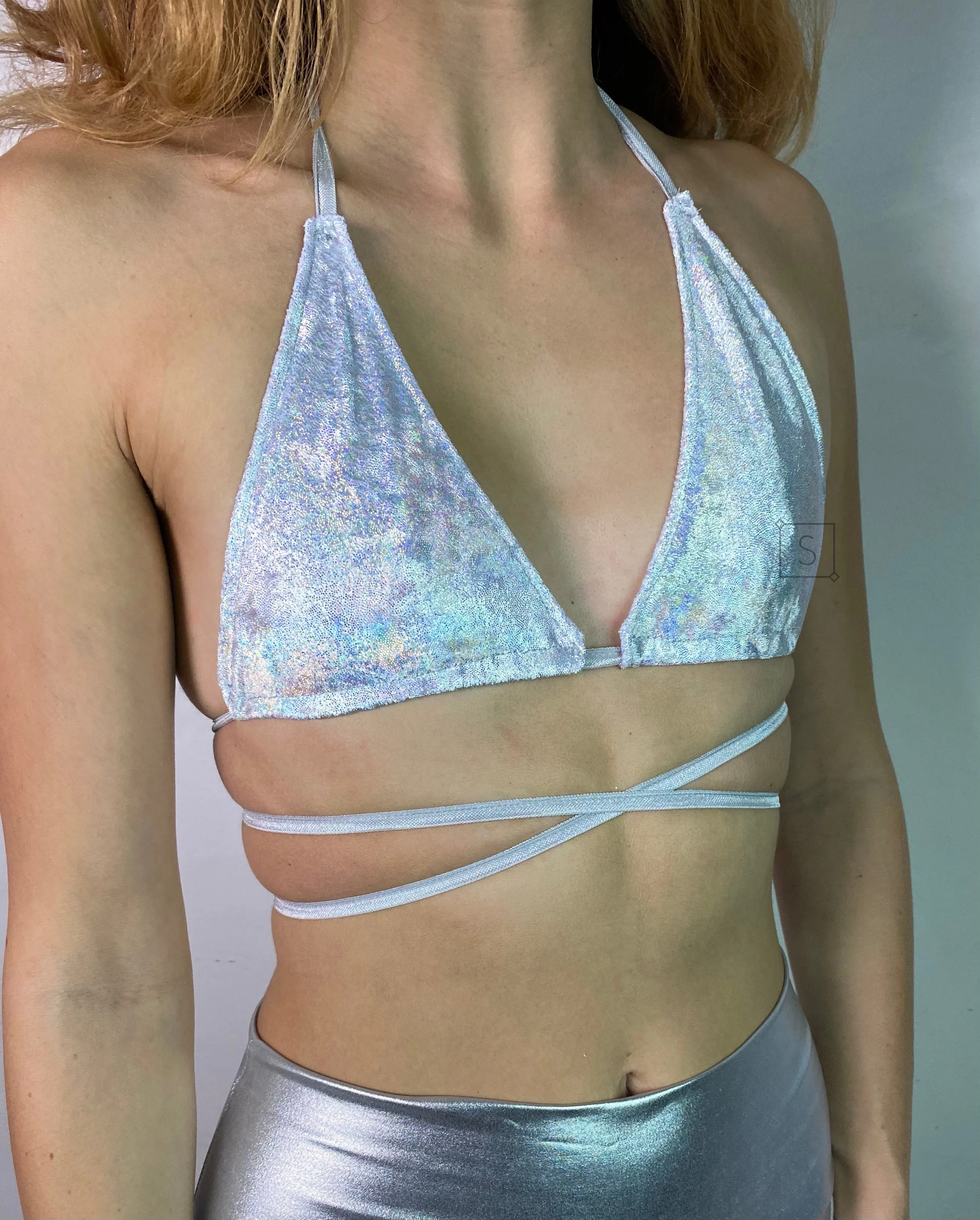 Holo Dreams Wrap Bikini Top
