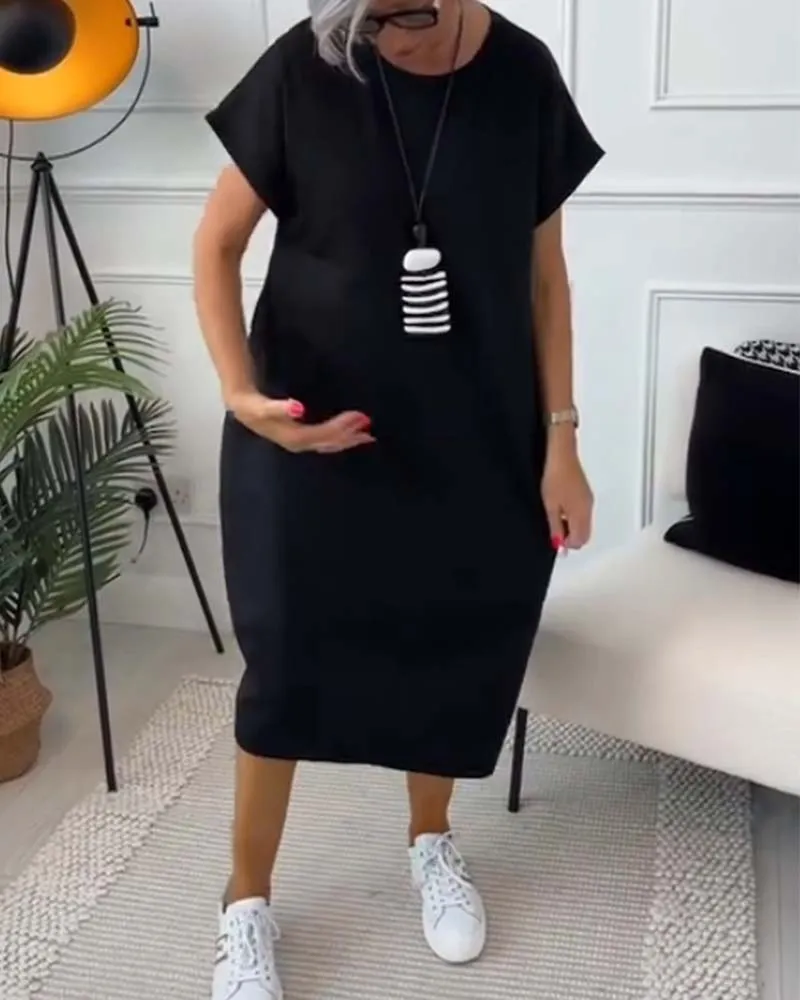 Iris - Chic Short Sleeve Dress