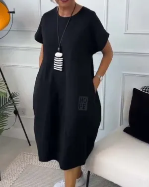 Iris - Chic Short Sleeve Dress