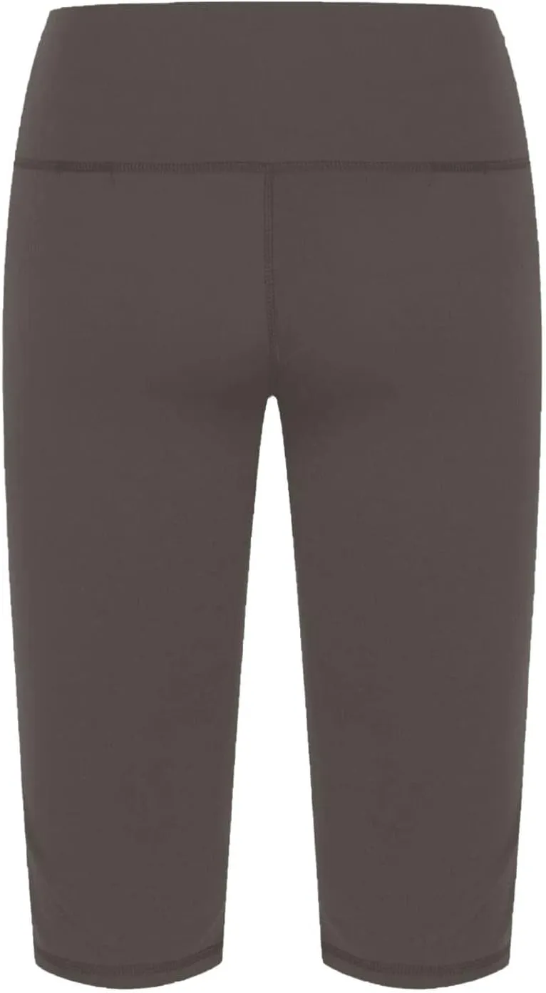 Knee Length Leggings Anti Exposure Absorption Sweat Permeability High Elasticity Ultra Light Compression Capri Pants