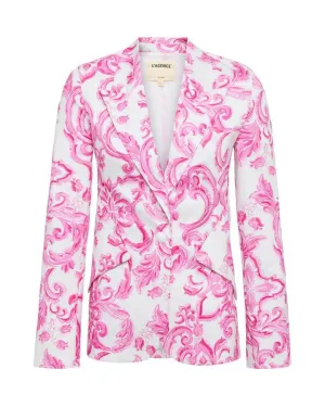 L'Agence Chamberlin Mediterranean Tile Blazer
