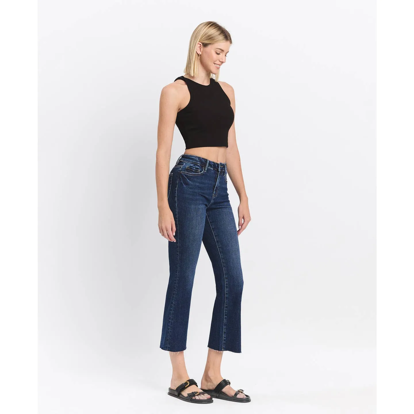Lovervet High Rise Clean Cut Kick Flare