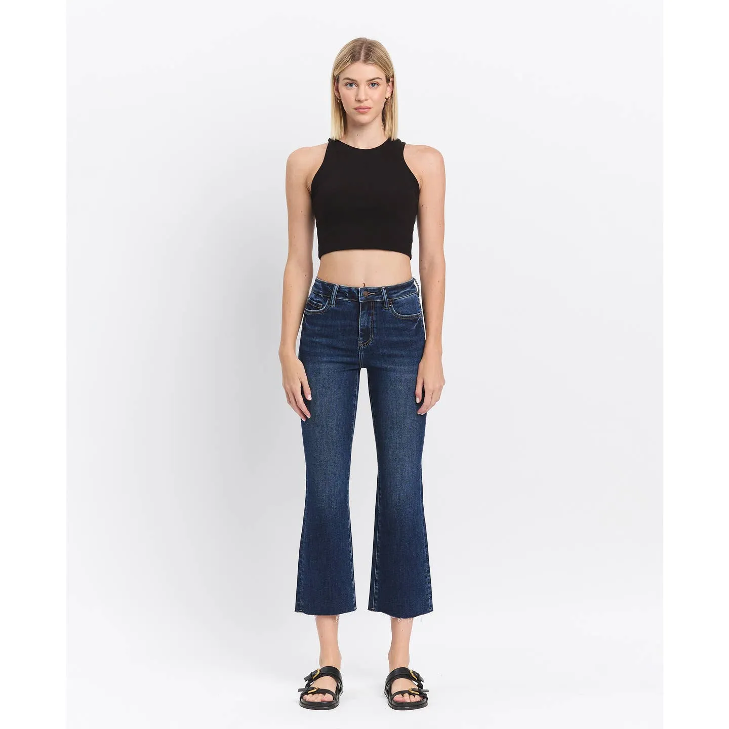 Lovervet High Rise Clean Cut Kick Flare