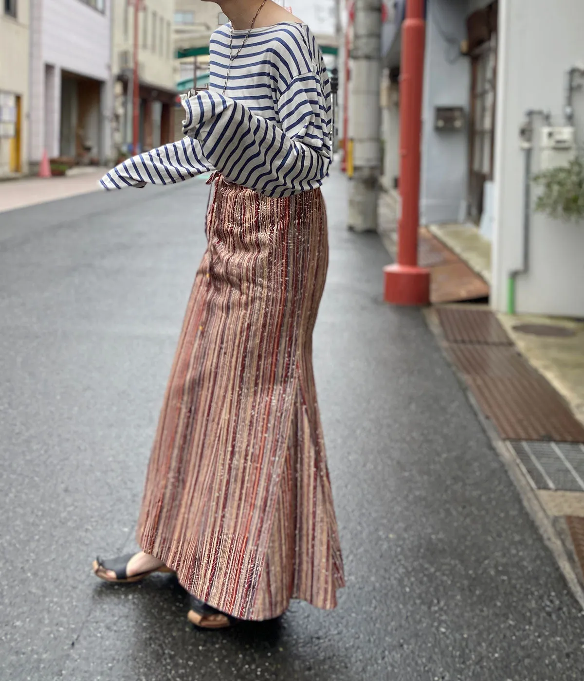 nowos/WRAP SKIRT(BEIGE)