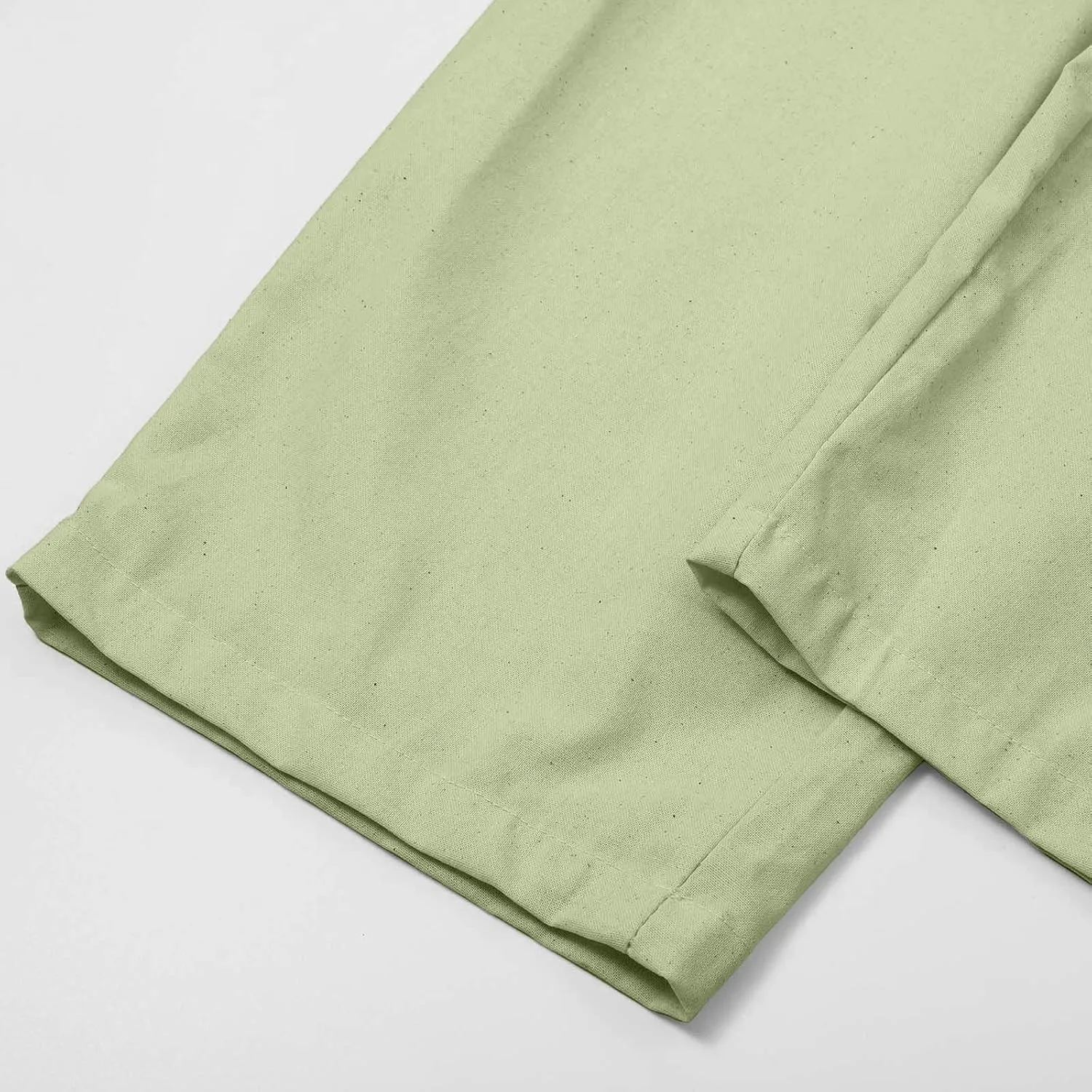 Summer Beach Pants for Women Linen Elastic High Waist Straight Leg Light Causal Cool Lounge Trousers Women Pajamas