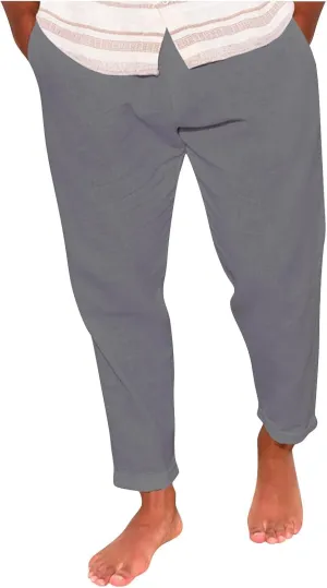Sweatpants for Men Classic Slacks Male Sport Tapered Split Airoft Fitted Elastic Waist Solid Color Leggings Light