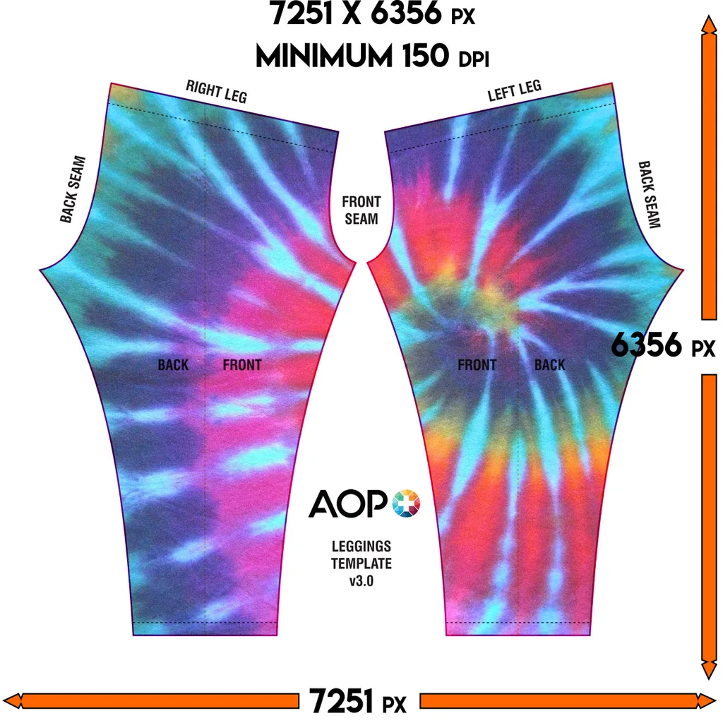Tie Dye Pattern Leggings