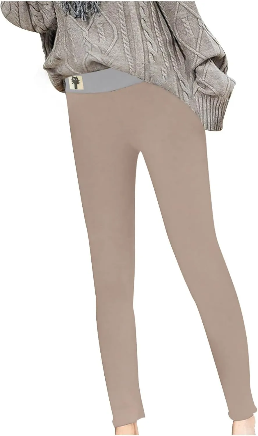 Tights for Women Tops Yoga Drawstring Ultra Light Thermal Baselayer Legging Pant Winter Leggings