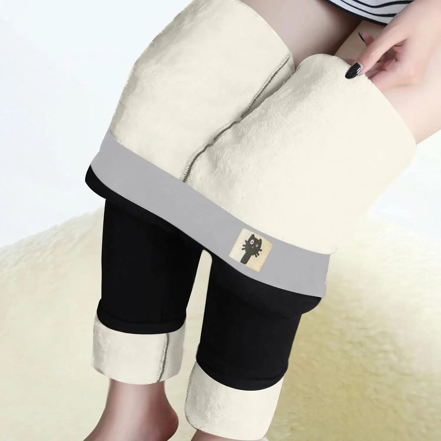 Tights for Women Tops Yoga Drawstring Ultra Light Thermal Baselayer Legging Pant Winter Leggings